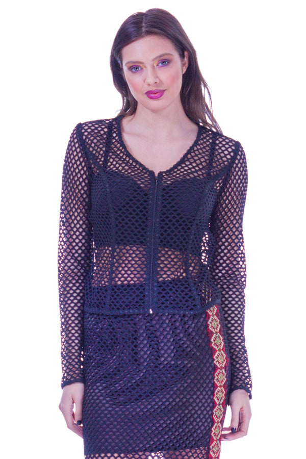 Bluza plasa neagra I-19